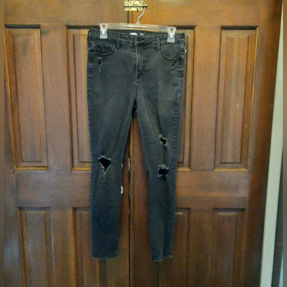 Old Navy, Black Rockstar, Super Skinny, High Rise, Secret slim pockets
